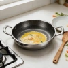 CGUCOOK stainless steel double-ear honeycomb frying pan, non-stick pan, low-smoke stir-frying pan, steak frying pan, uniform heat conduction, universal stainless steel pan for frying eggs Application Scenario